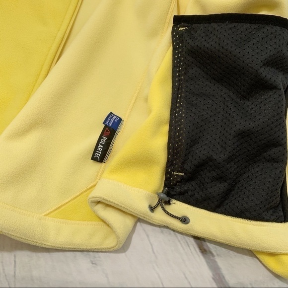 L.L. Bean Yellow Polartec Zip Up Fleece Coat - Picture 7 of 8